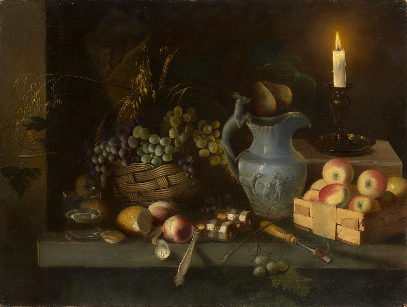 Still Life with Candle and Opera Glasses