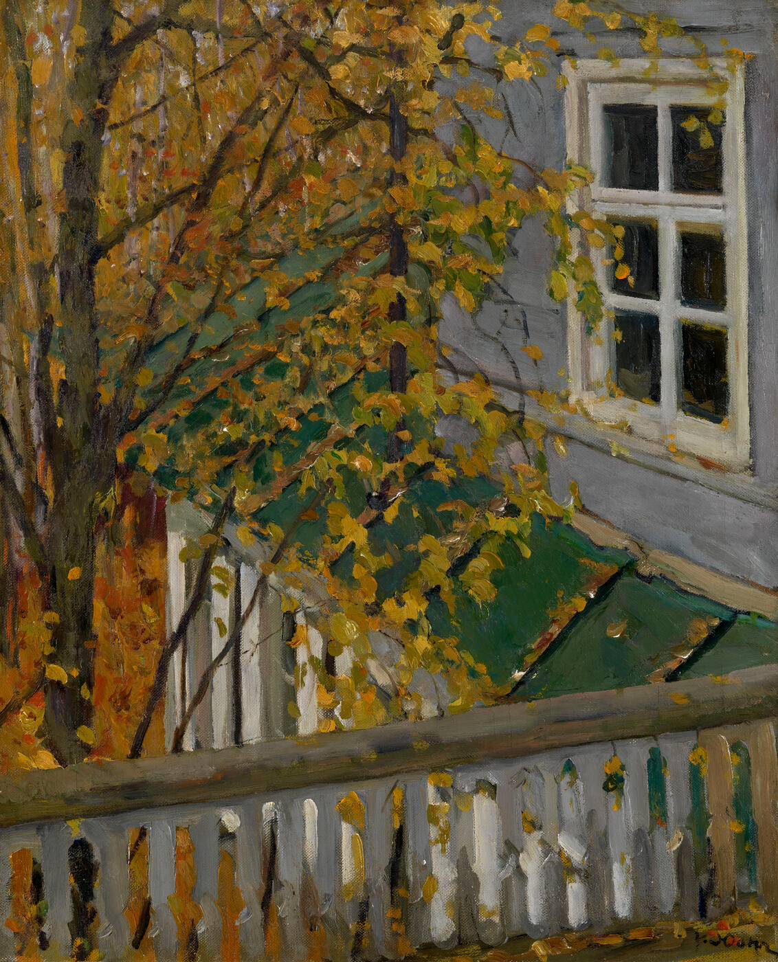 View from a Balcony in Autumn