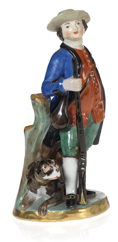 A Porcelain Figurine of a Young Huntsman