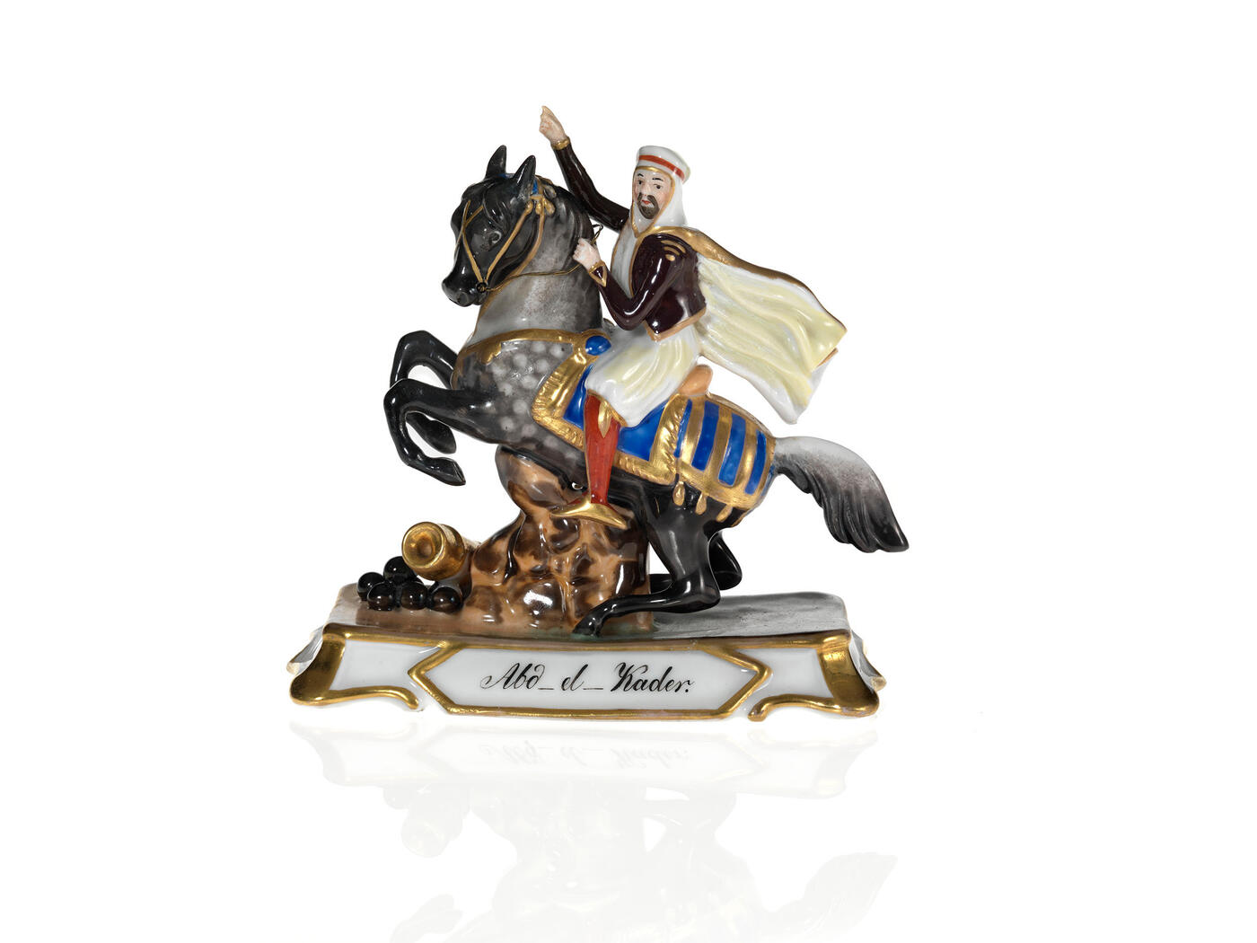 A Porcelain Figurine of Emir Abdelkader on a Horse