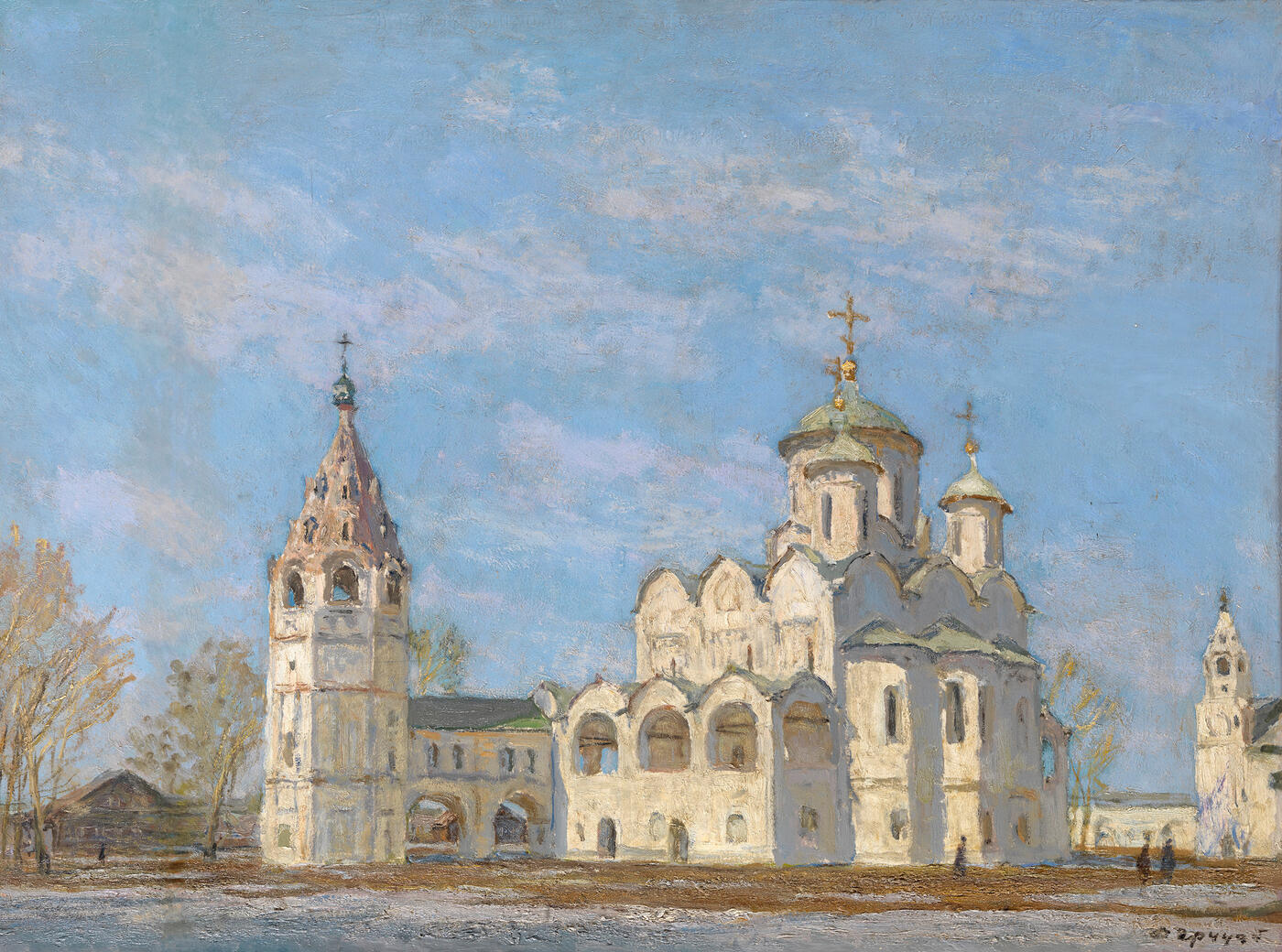 Pokrovsky Cathedral with a Bell Tower. Suzdal