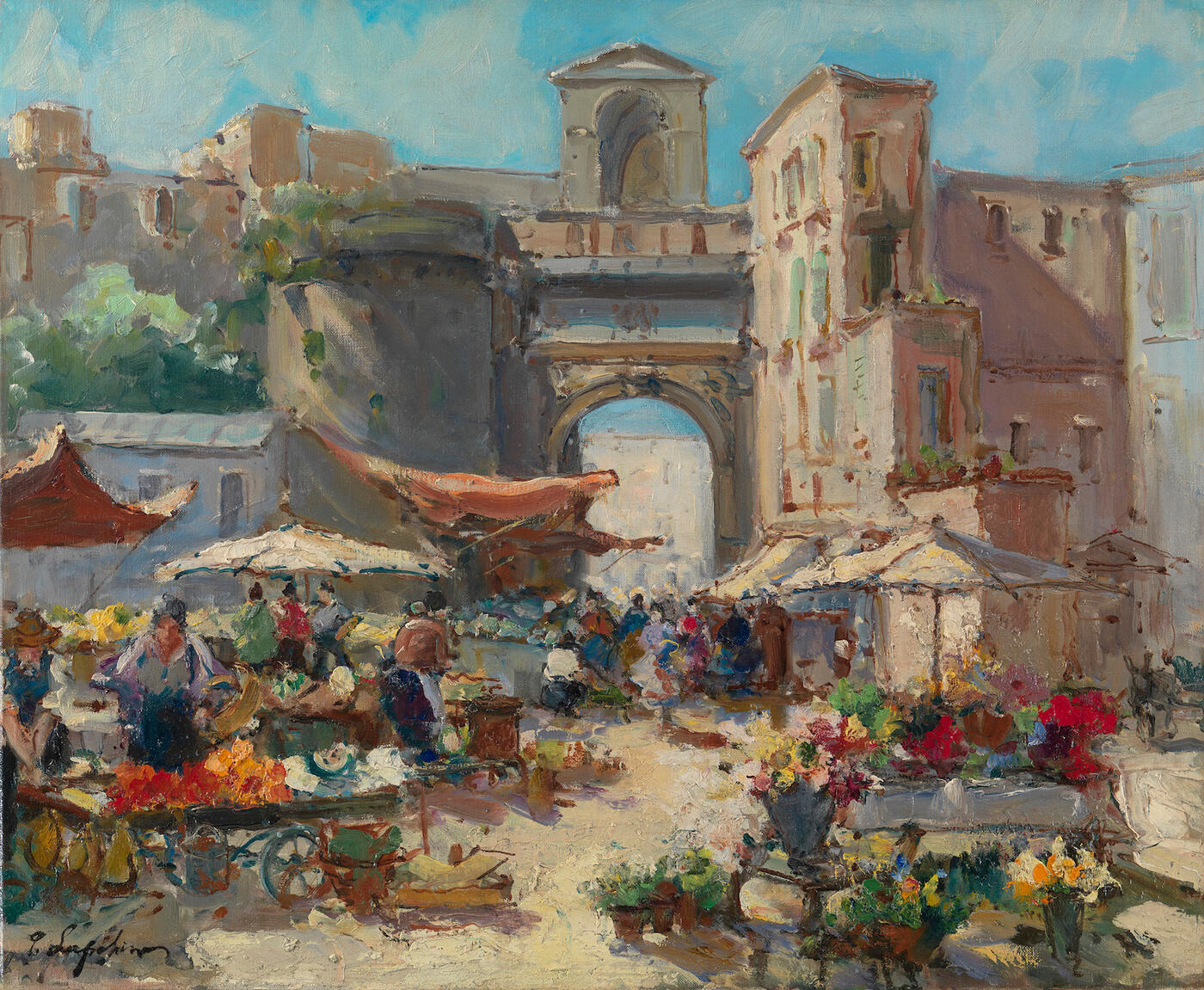 Market Scene in Naples