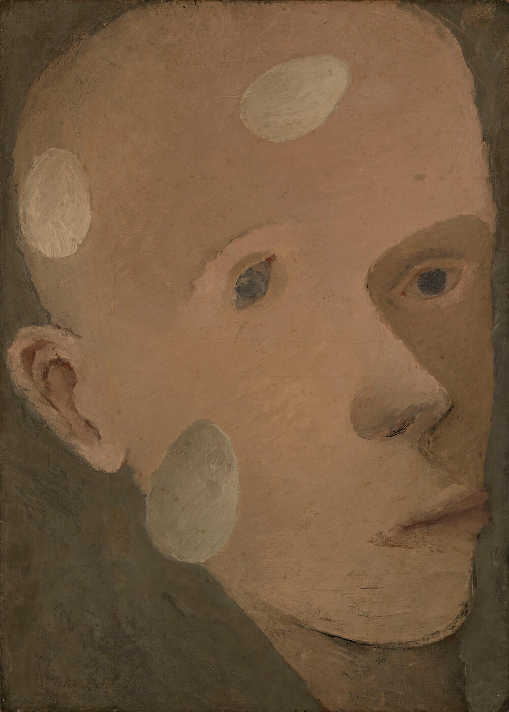 Head of a Young Boy with Floating Eggs