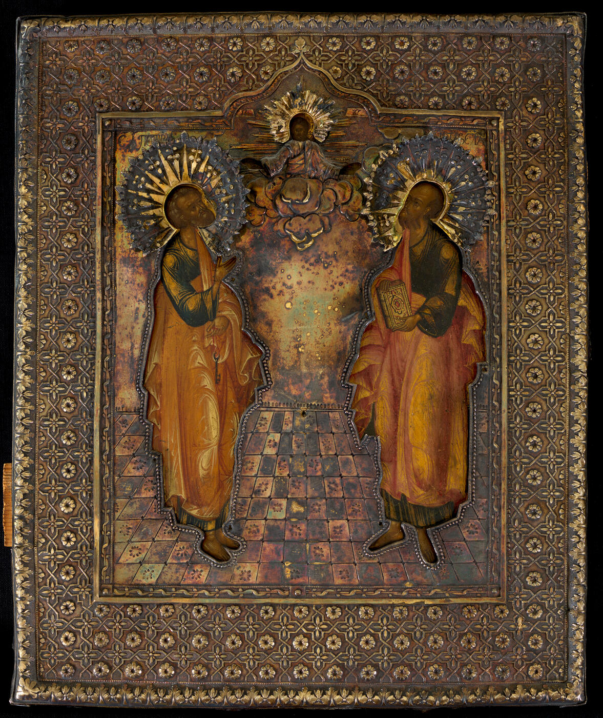The Holy Apostles Peter and Paul in Silver-Gilt Oklad