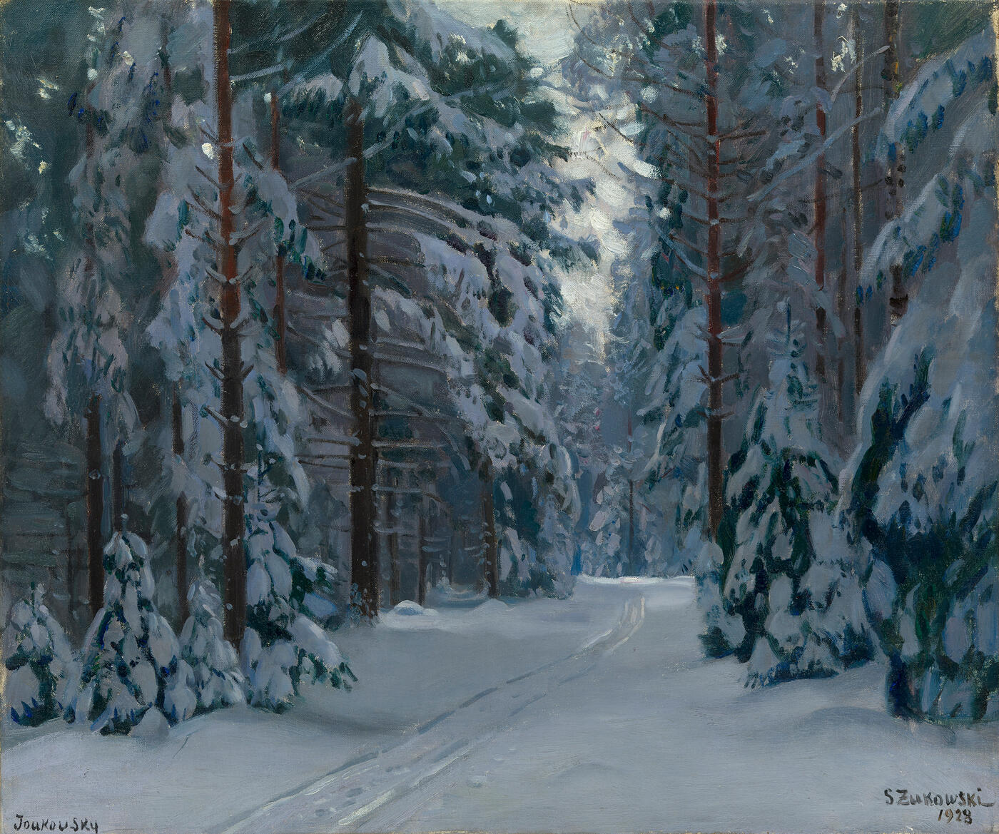 Road in a Wintry Forest