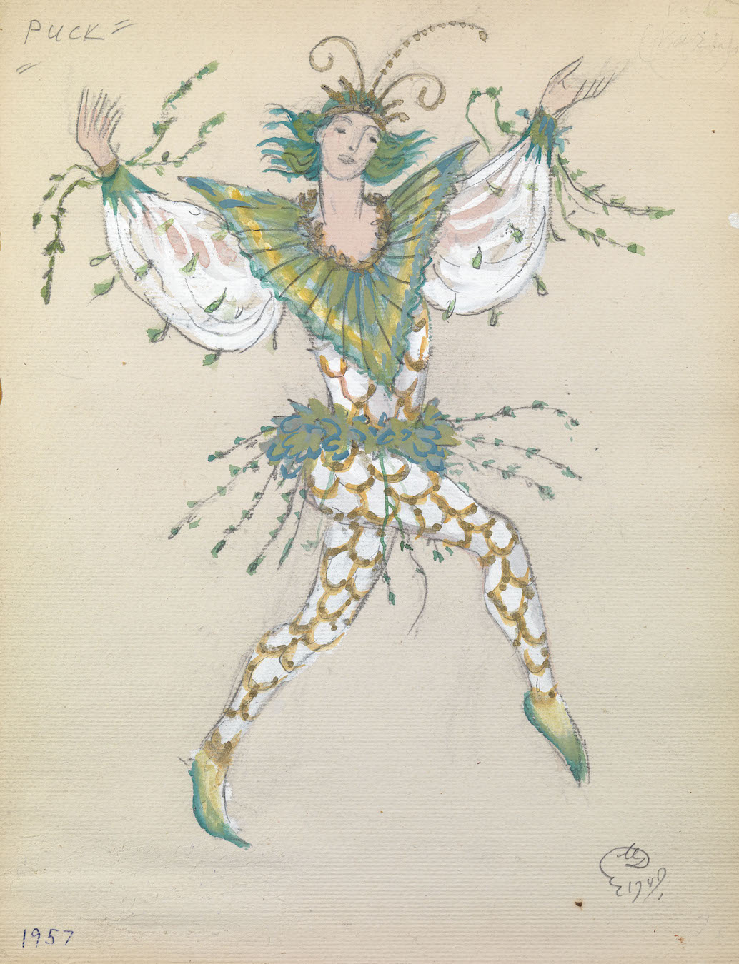A Collection of Set and Costume Designs for Les  Ballets Ruth Sorel, accompanied by Photoengraved Plates, Photo Prints and Repertoire Brochures, 48 pieces