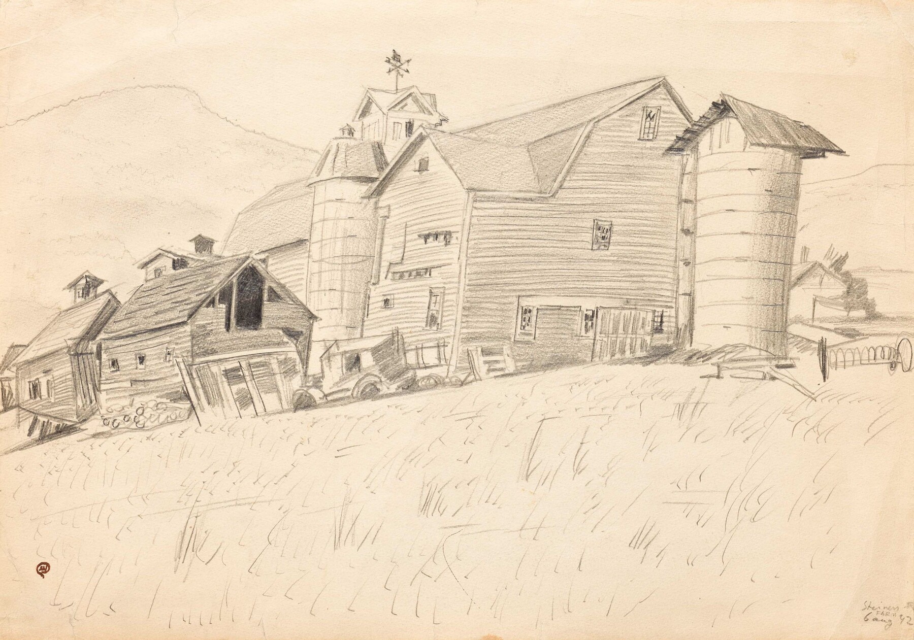A Group of Drawings Depicting American Scenes