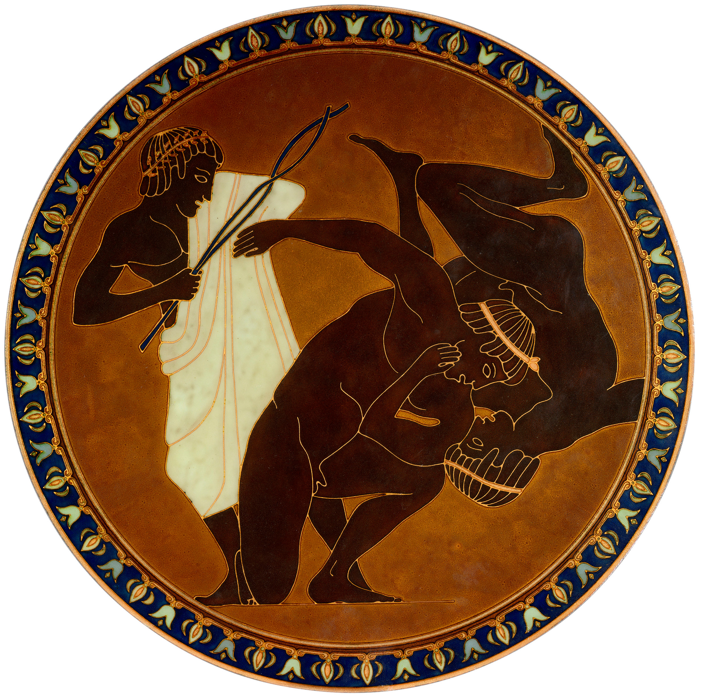 Ancient Greek Wrestling Scene