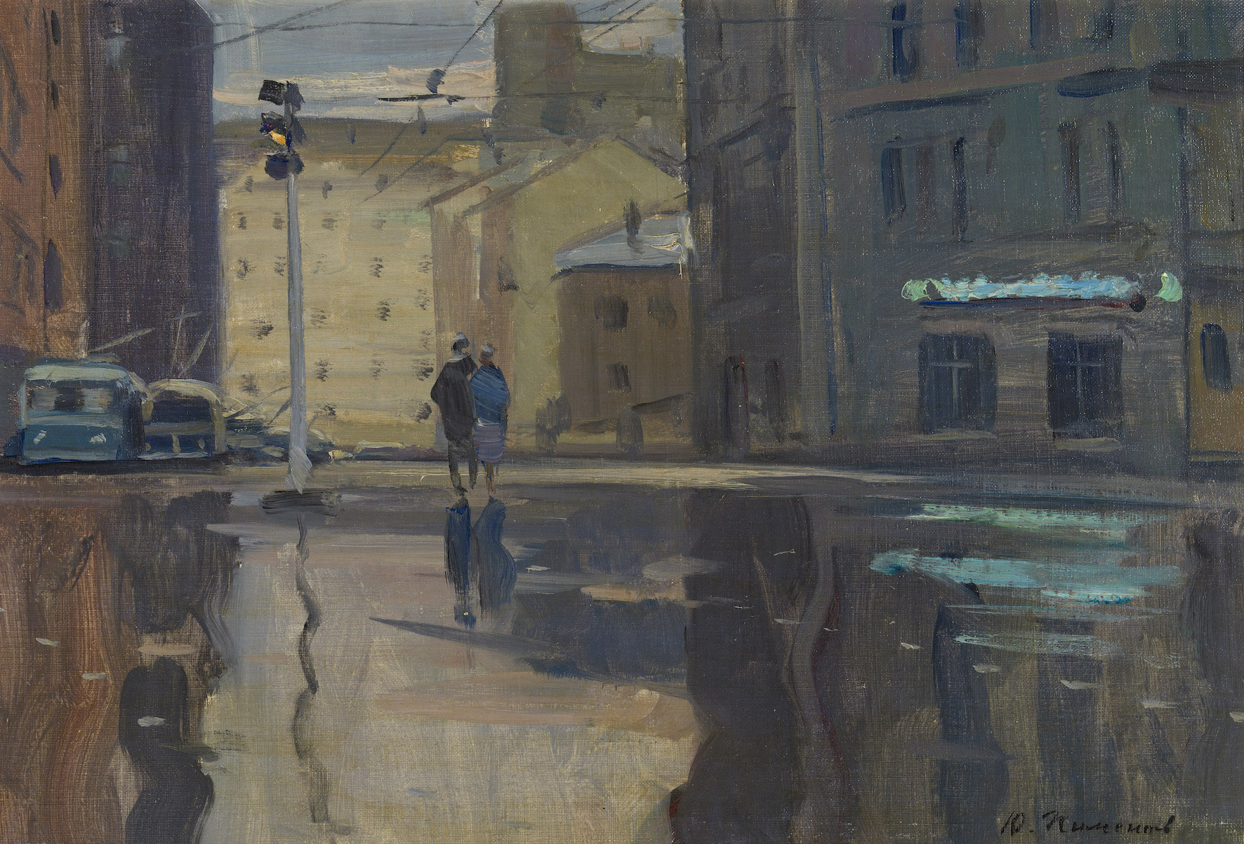 <a href='/en/catalogue/view?id=12855'>Lot 15.</a> PIMENOV, YURI, <i>Early Morning in Moscow</i><br> POA.