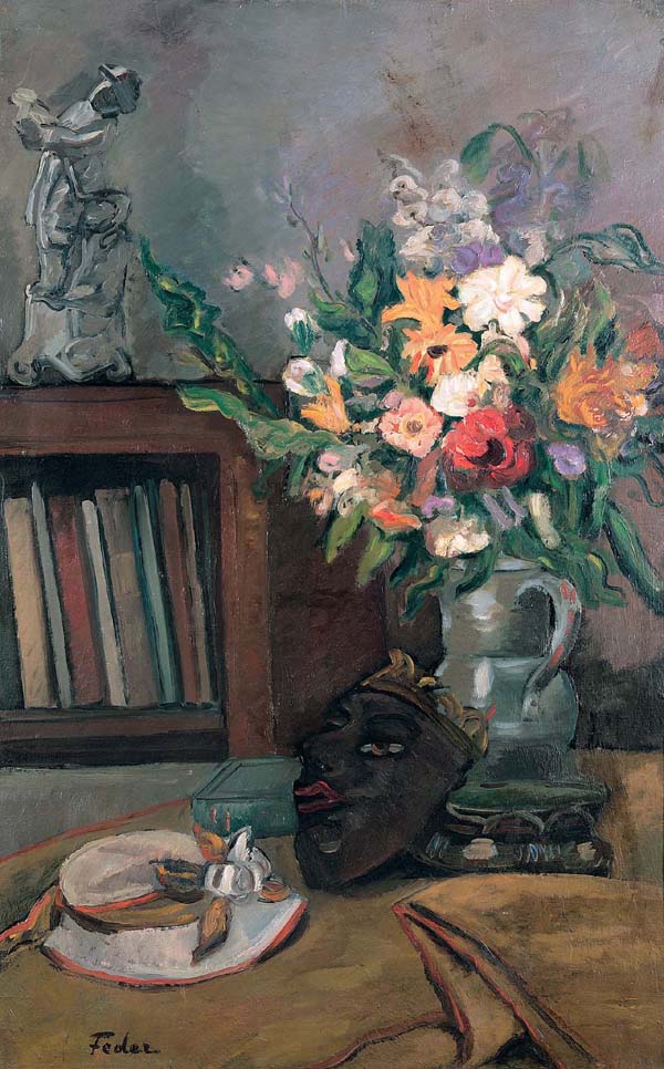 Still Life with Flowers and a Mask