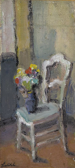 Horse in the Meadow; and Flowers on a Chair