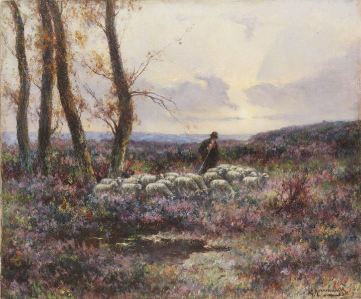 Shepherd in a Field