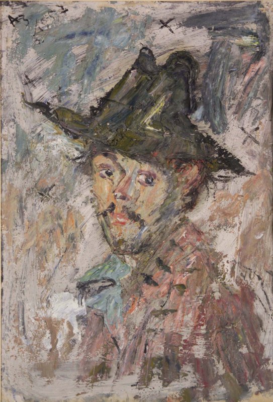 Self-Portrait in Hat
