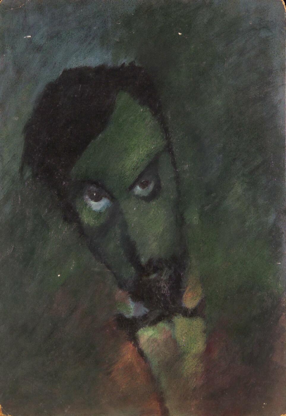 Self-Portrait in Green
