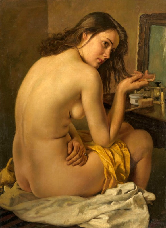 Nude in Front of a Mirror
