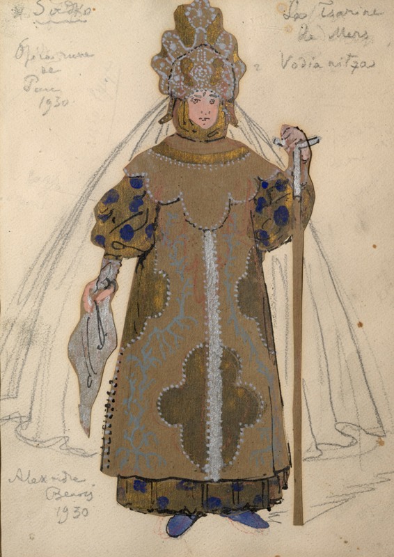 La Tsarine de la Mer - Costume design for "Sadko"