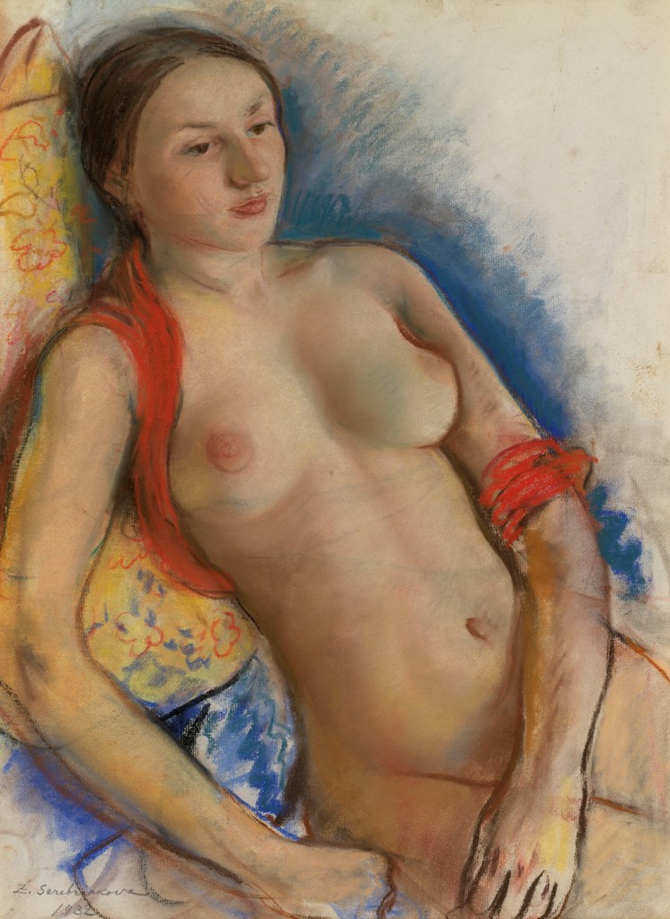 Nude with a Red Scarf