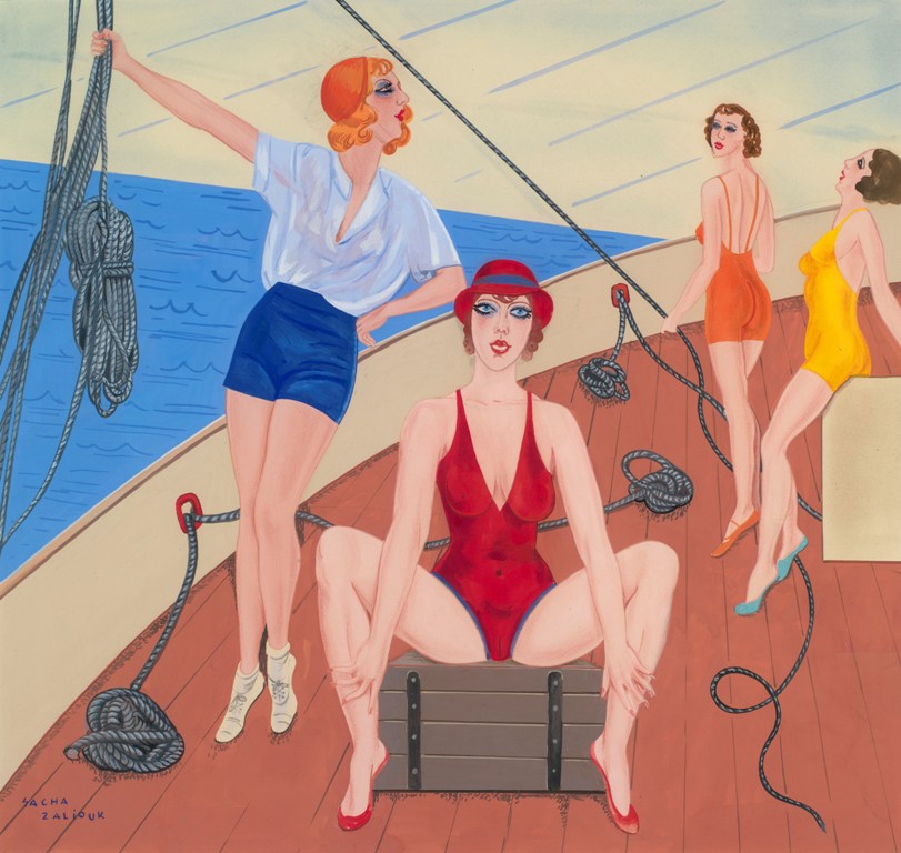 Ladies on a Yacht