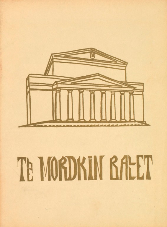 Mordkin Ballet Souvenir programme. Scenery and costumes designs by Sudeikin. Season 1937-1938