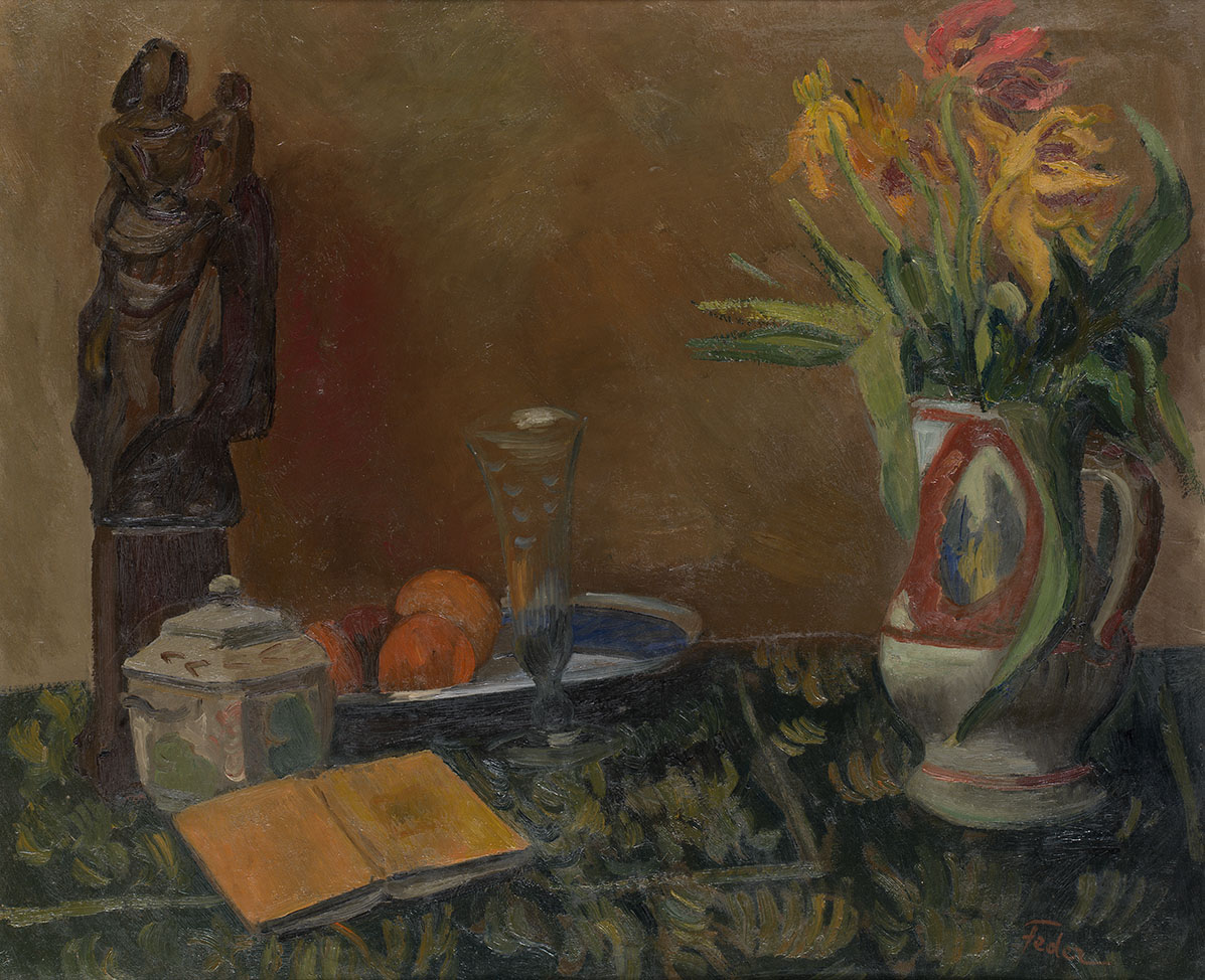 Still Life with Statue