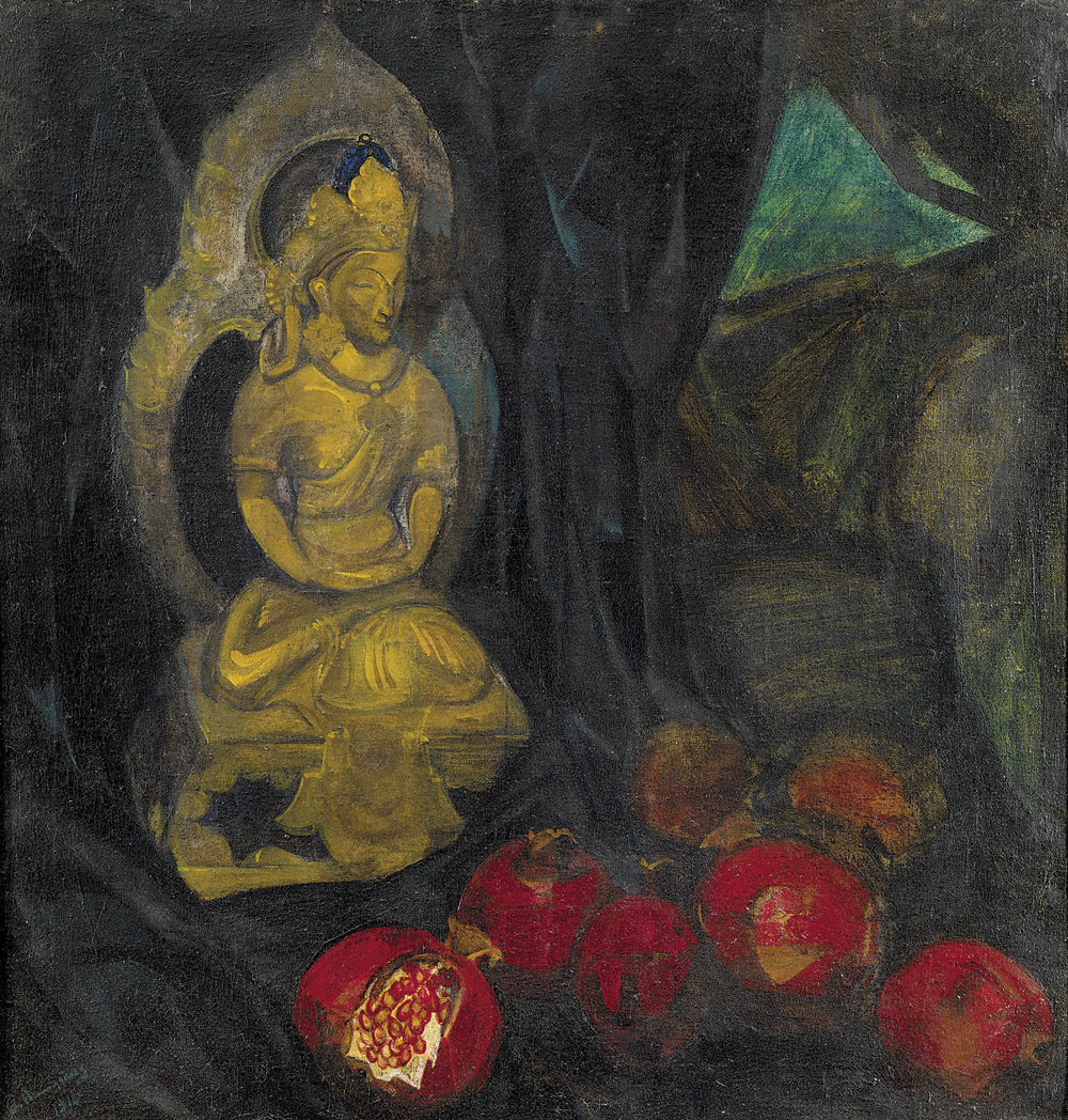 Buddha with Pomegranates