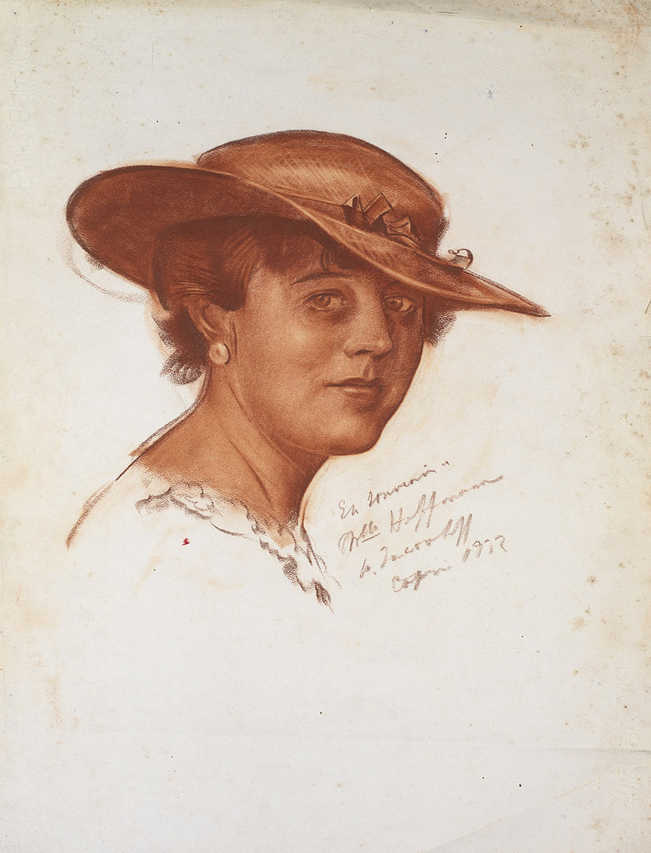 Portrait of Mrs Hoffman in a Hat