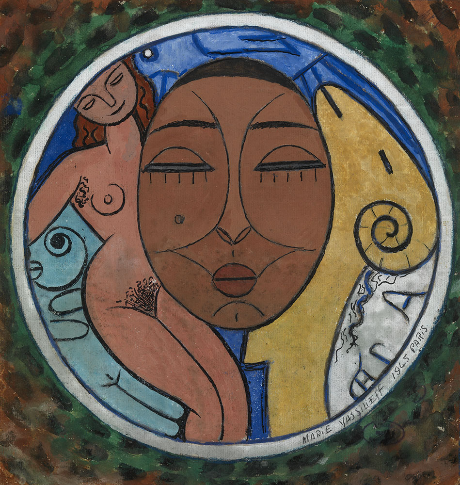 Plate design with Female Nude