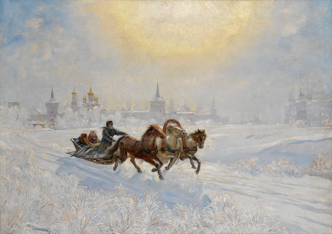 Winter Kremlin Scene
