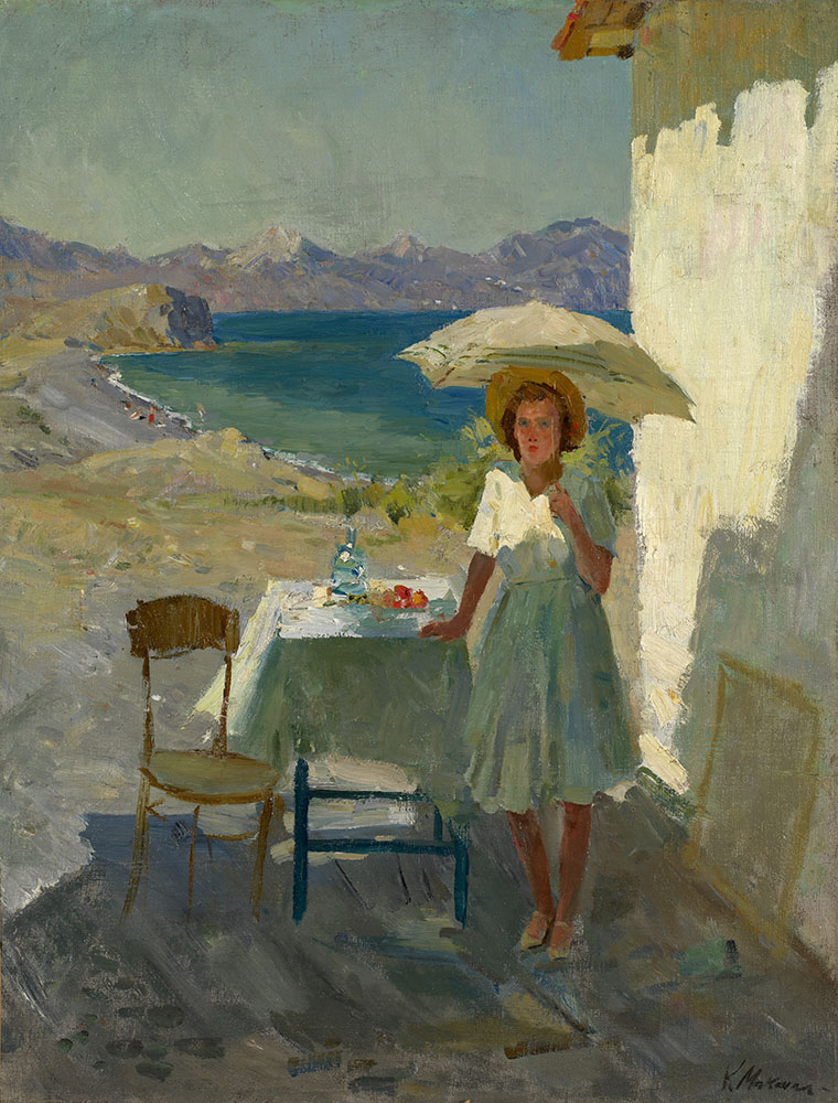 Woman with a White Umbrella