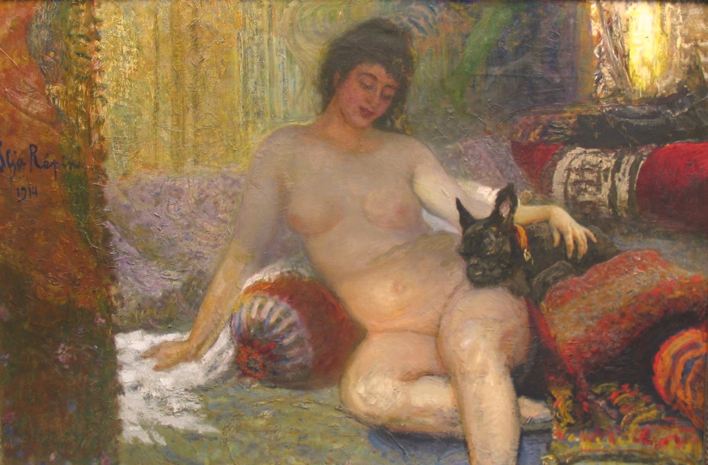 Portrait of Madame Alisa Rivoir with a Lapdog