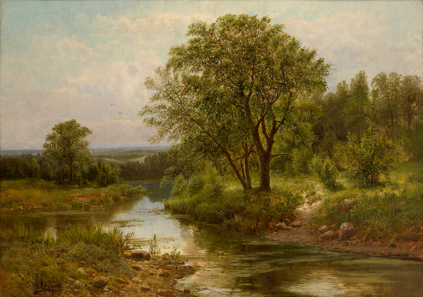 Summer Landscape with a River