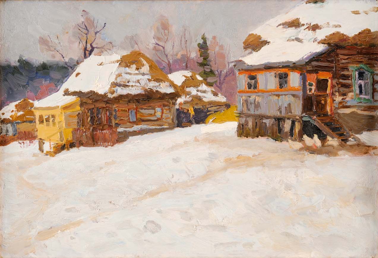 Winter in Pochovo Village