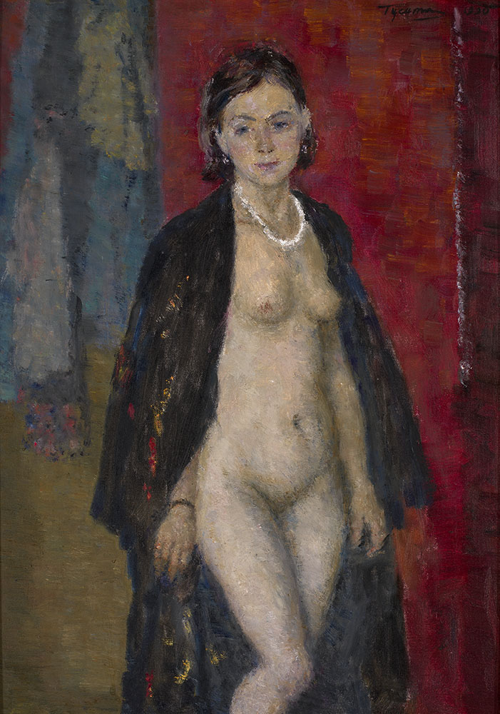 Nude in a Black Robe