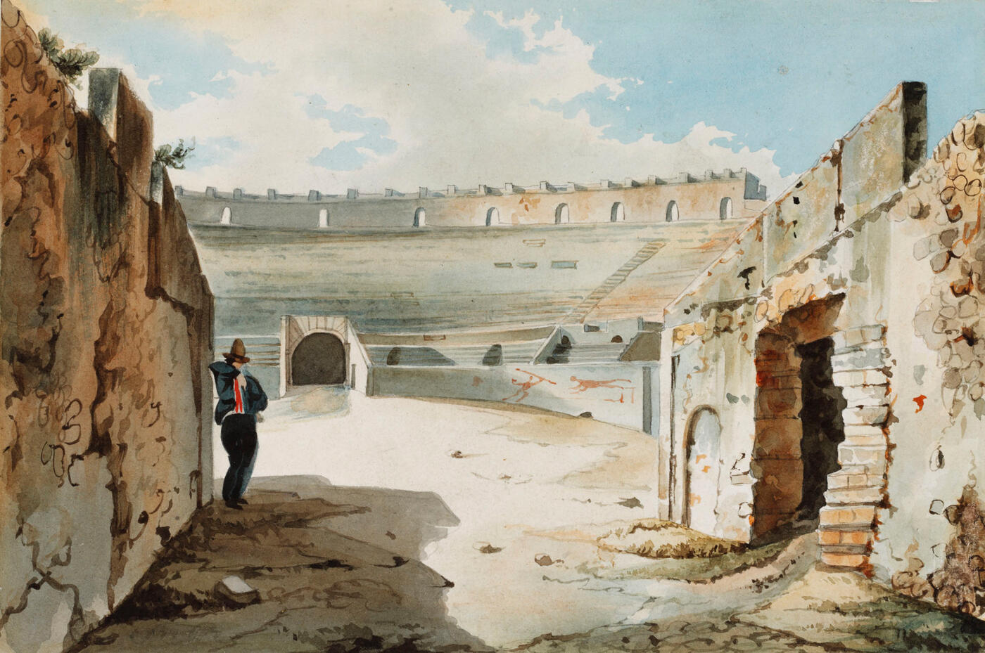 Italian View</i> and <i>Nobleman at the Walls of the Colliseum