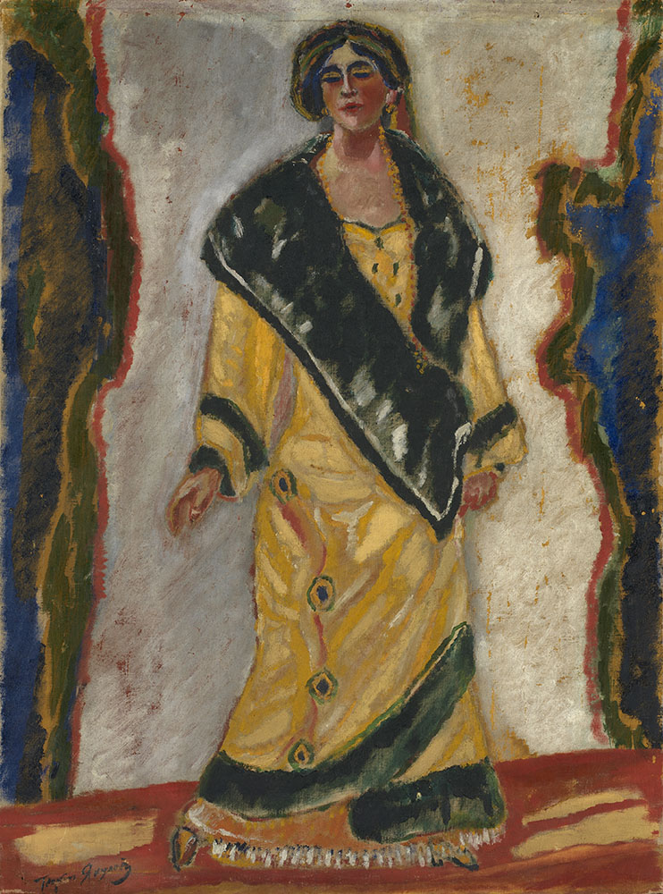 Woman in Yellow Coat