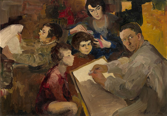 Self-Portrait with the Family