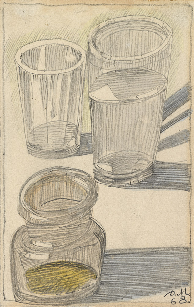 Still Life with Two Glasses and a Jar, Gingerbread, February </i>and<i> Window Overlooking Skakowaya Street