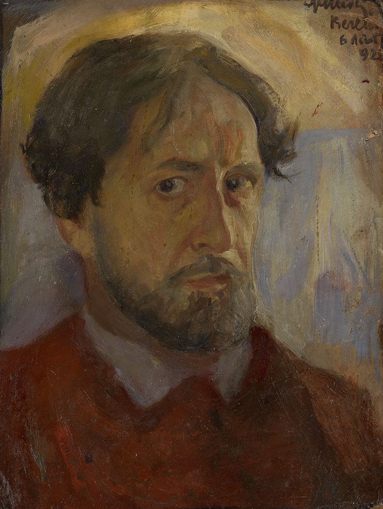 Self-Portrait accompanied by Six Studies, the Artist's Palette and Brushes