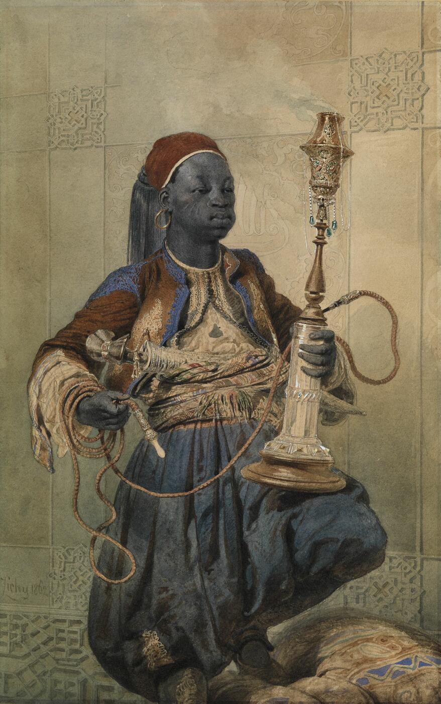 Nubian with a Waterpipe