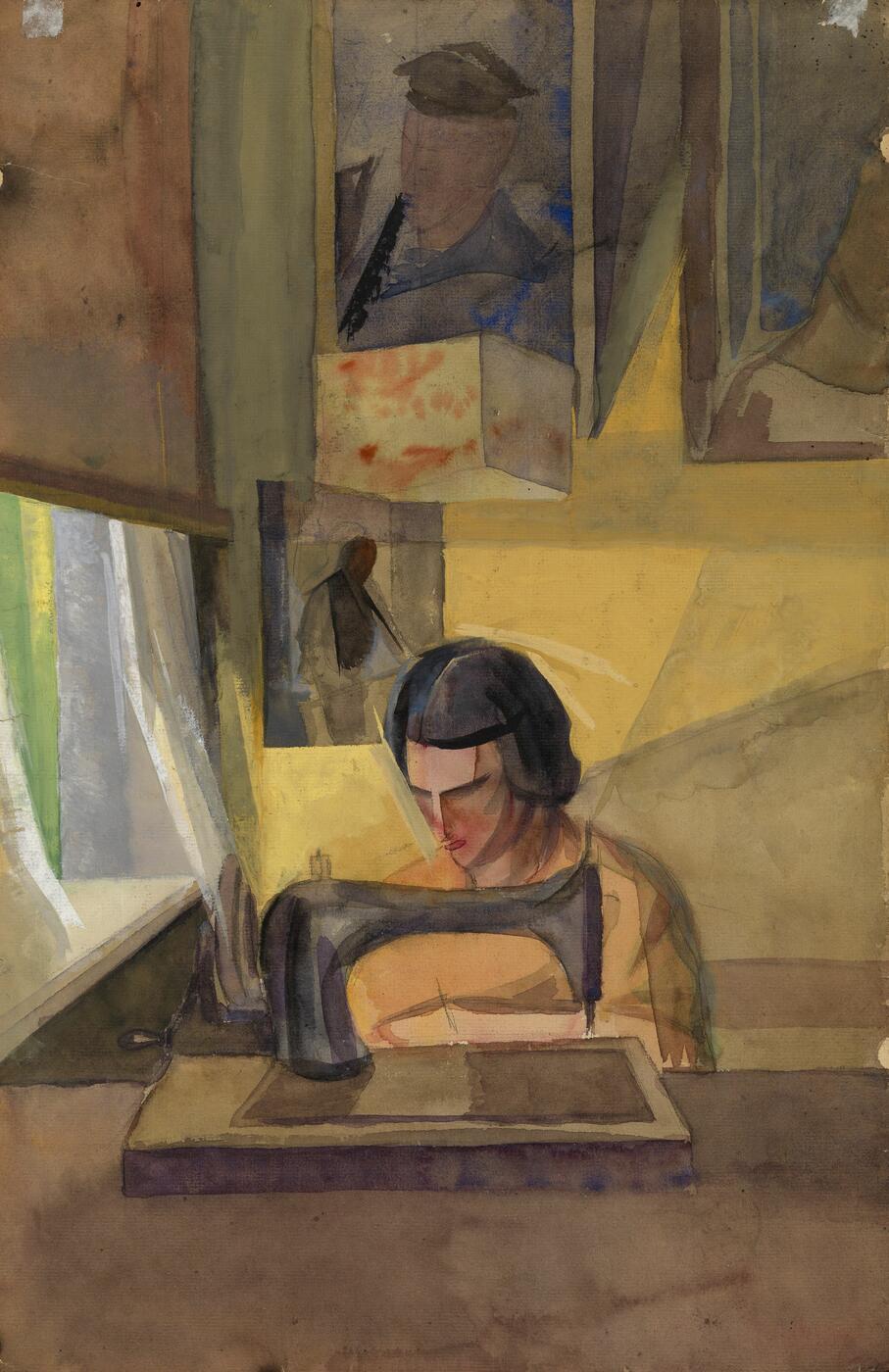 Portrait of the Artist's Wife in an Interior