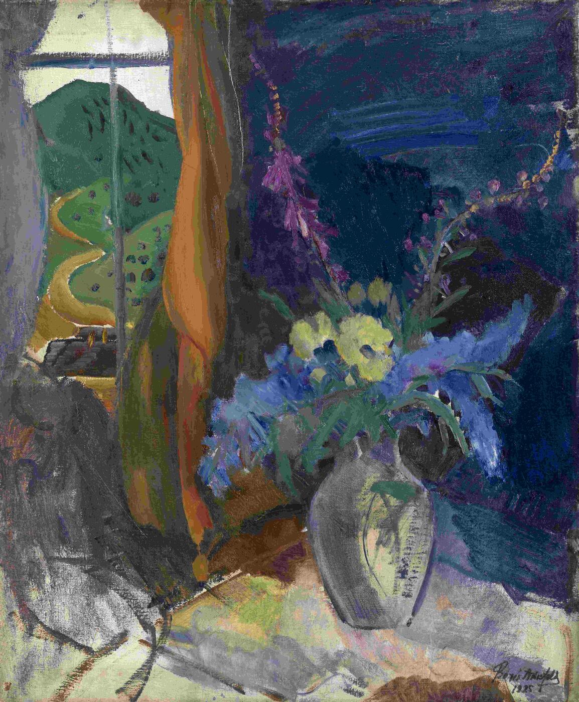Still Life with Flowers by the Window