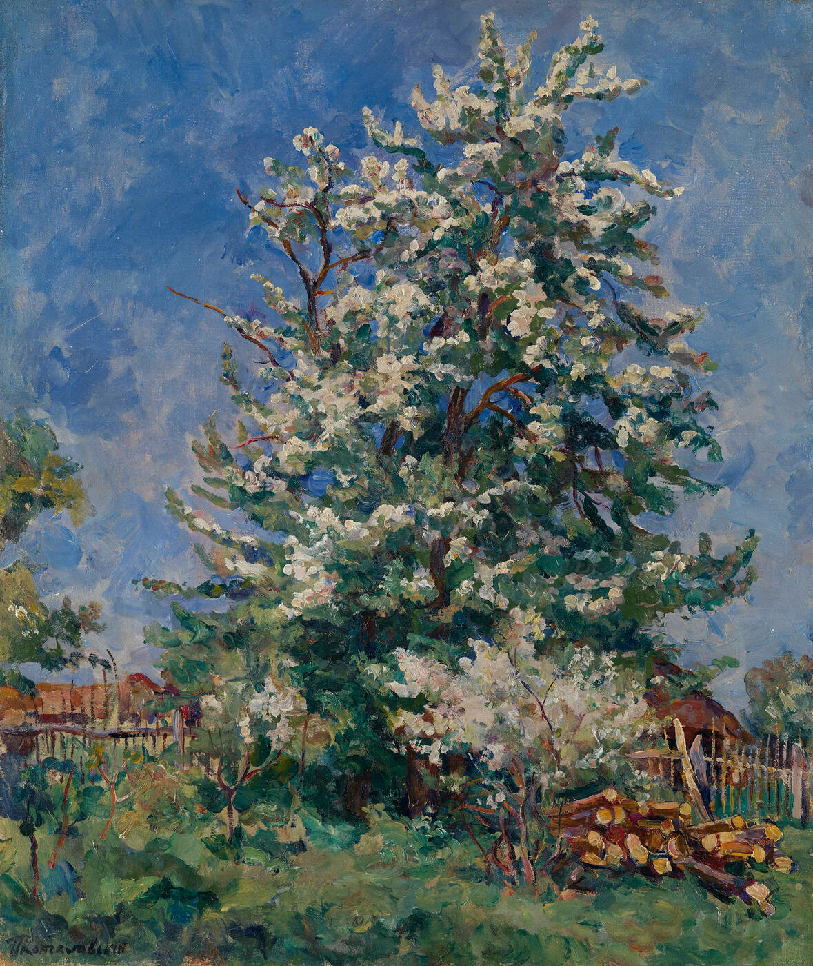 Pear Tree in Blossom,