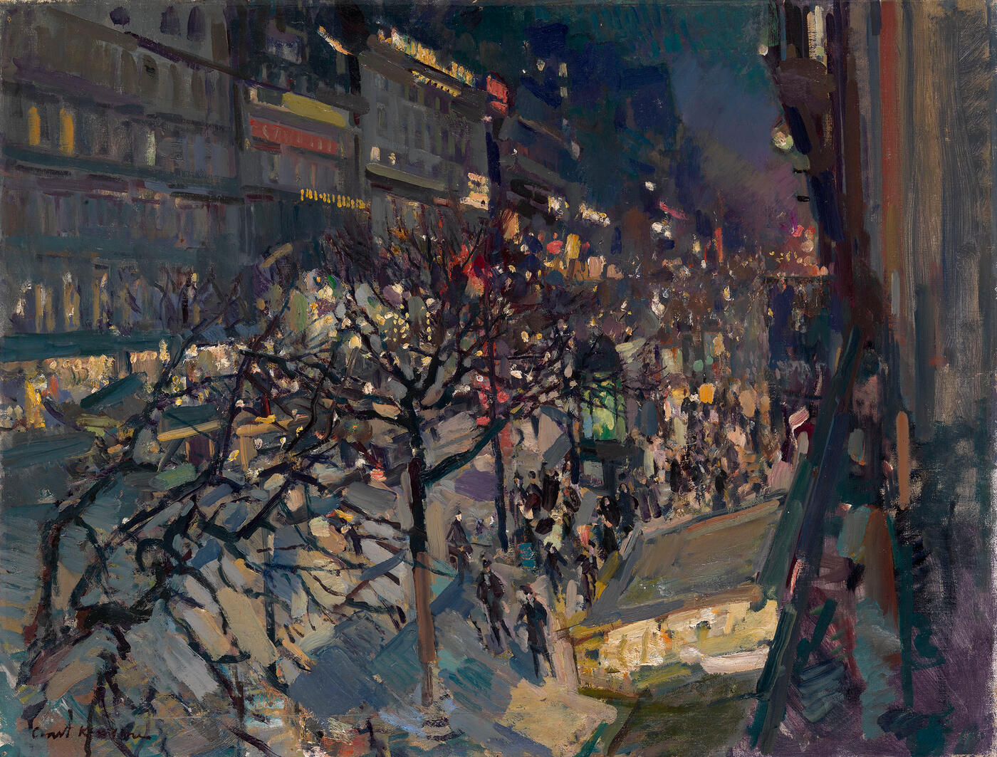Boulevard Montmartre by Night,