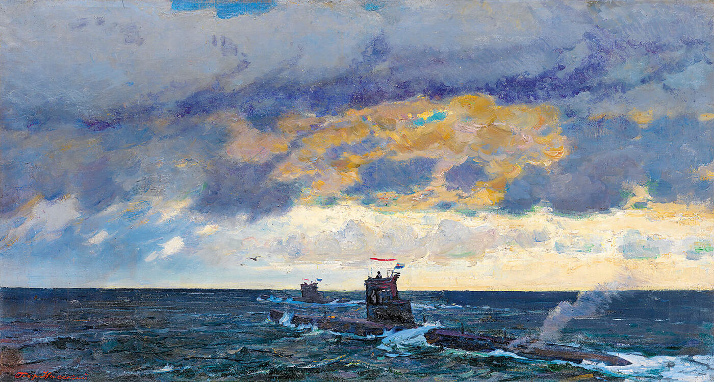 Submarine in the Barents Sea,