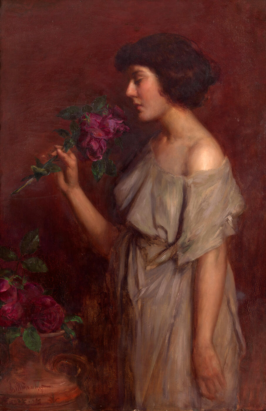 Portrait of a Woman with a Rose,