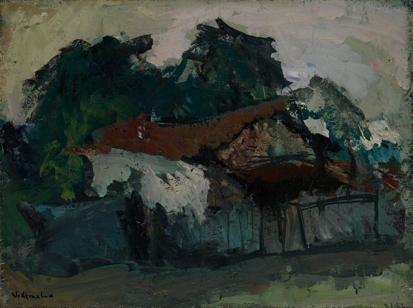 Landscape with an Old House,