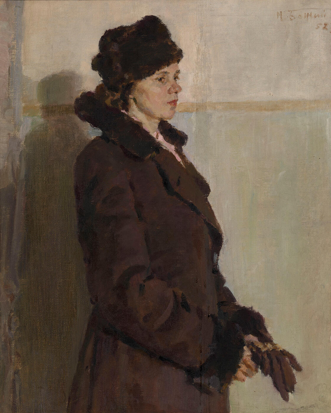 Portrait of a Woman in a Brown Jacket,