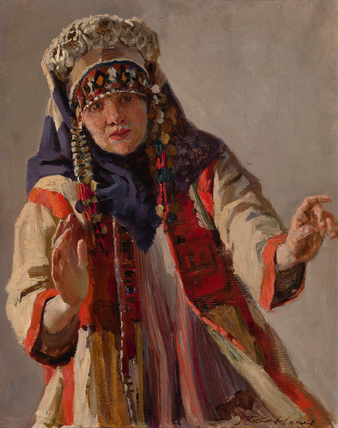 Boyar Maiden, Study for the Painting "Pugachev",