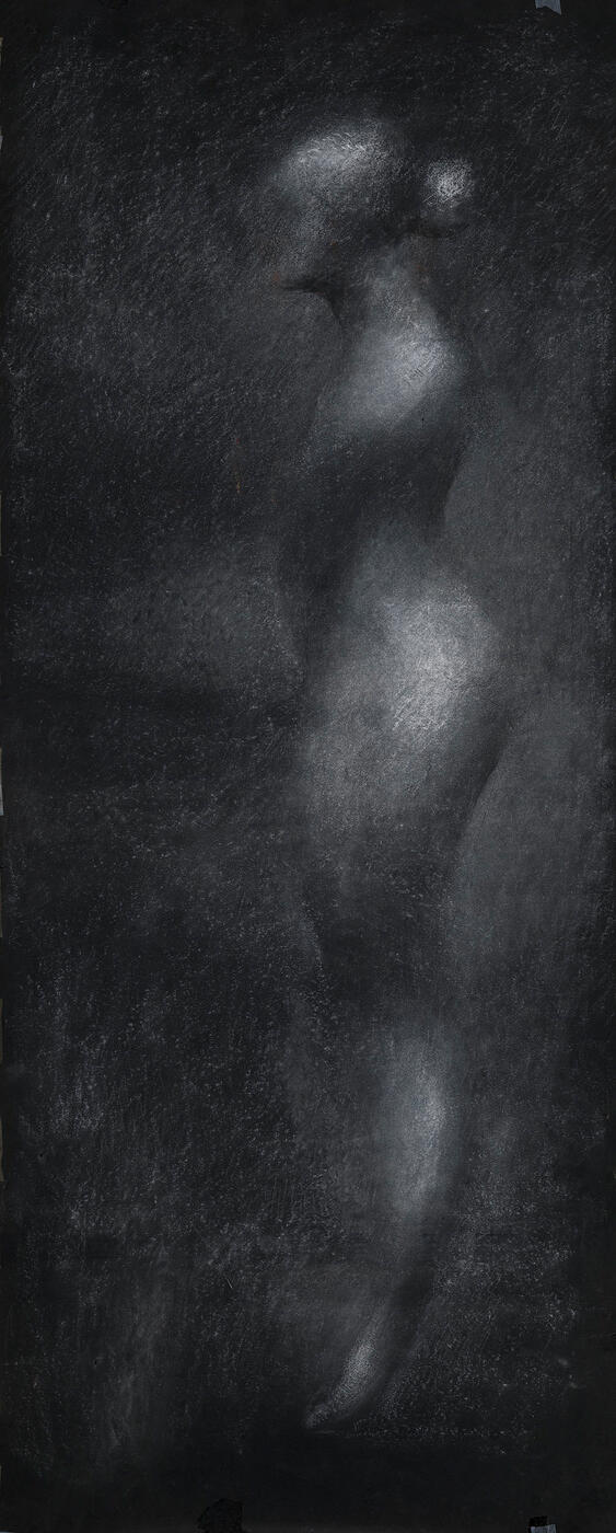 Study of a Nude in Profile.