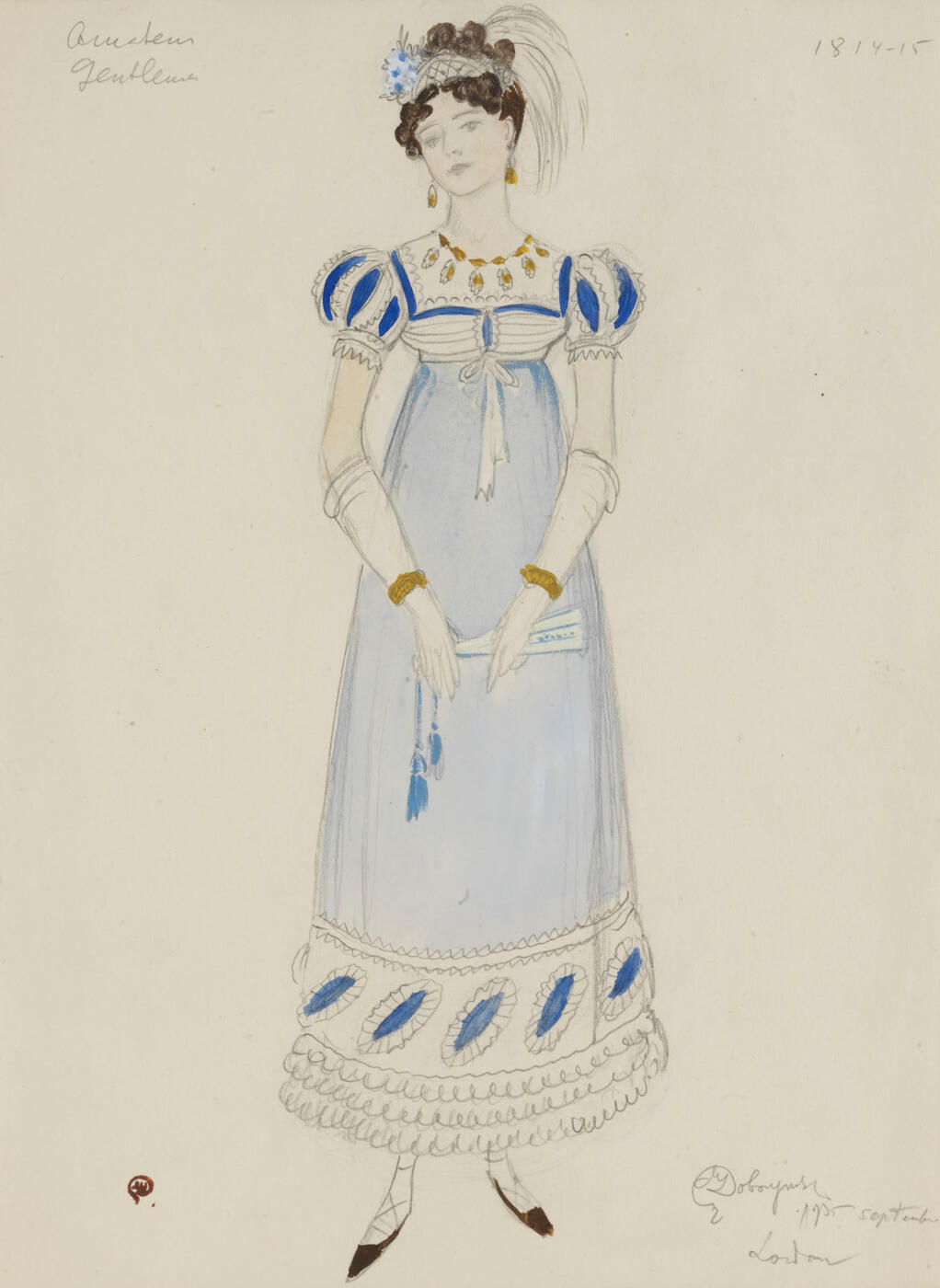 Costume Designs for "The Amateur Gentleman" and "La Traviata", </i>four works<i>,